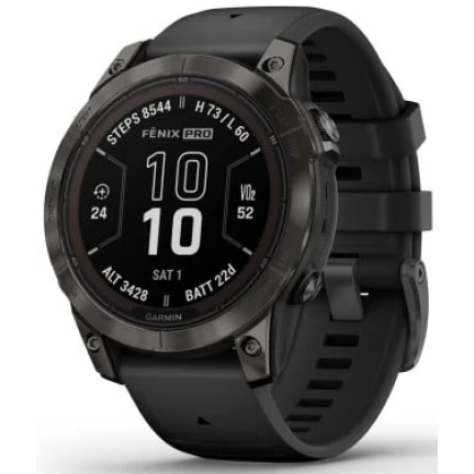 Garmin Fenix 7 Pro Sapphire Solar Carbon Gray DLC Titanium / Black Band