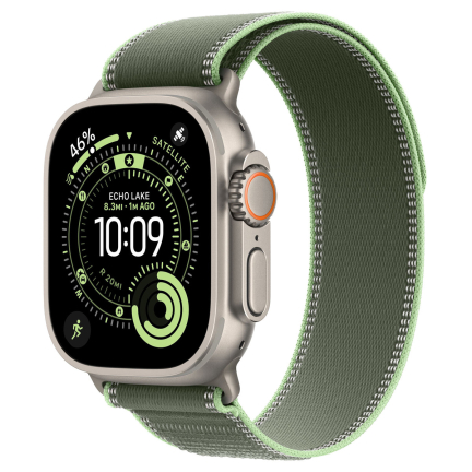 Apple Watch Ultra 3 (2025) 49mm Titanium Case / Green - Neon Trail Loop