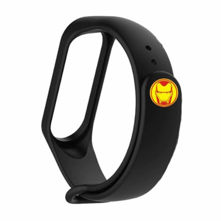 Ремешок для Mi Band 4 Iron Man Black