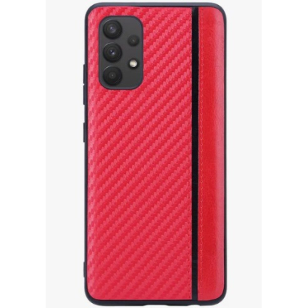 Чехол Galaxy A32 Carbon Red Red (Красный)