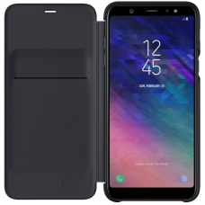 Чехол-книга Galaxy A6 Plus Wallet Cover Black